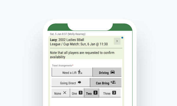 Are you Available to Play? Do you need a lift?